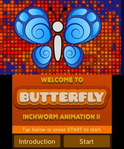Butterfly: Inchworm Animation II Title Screen